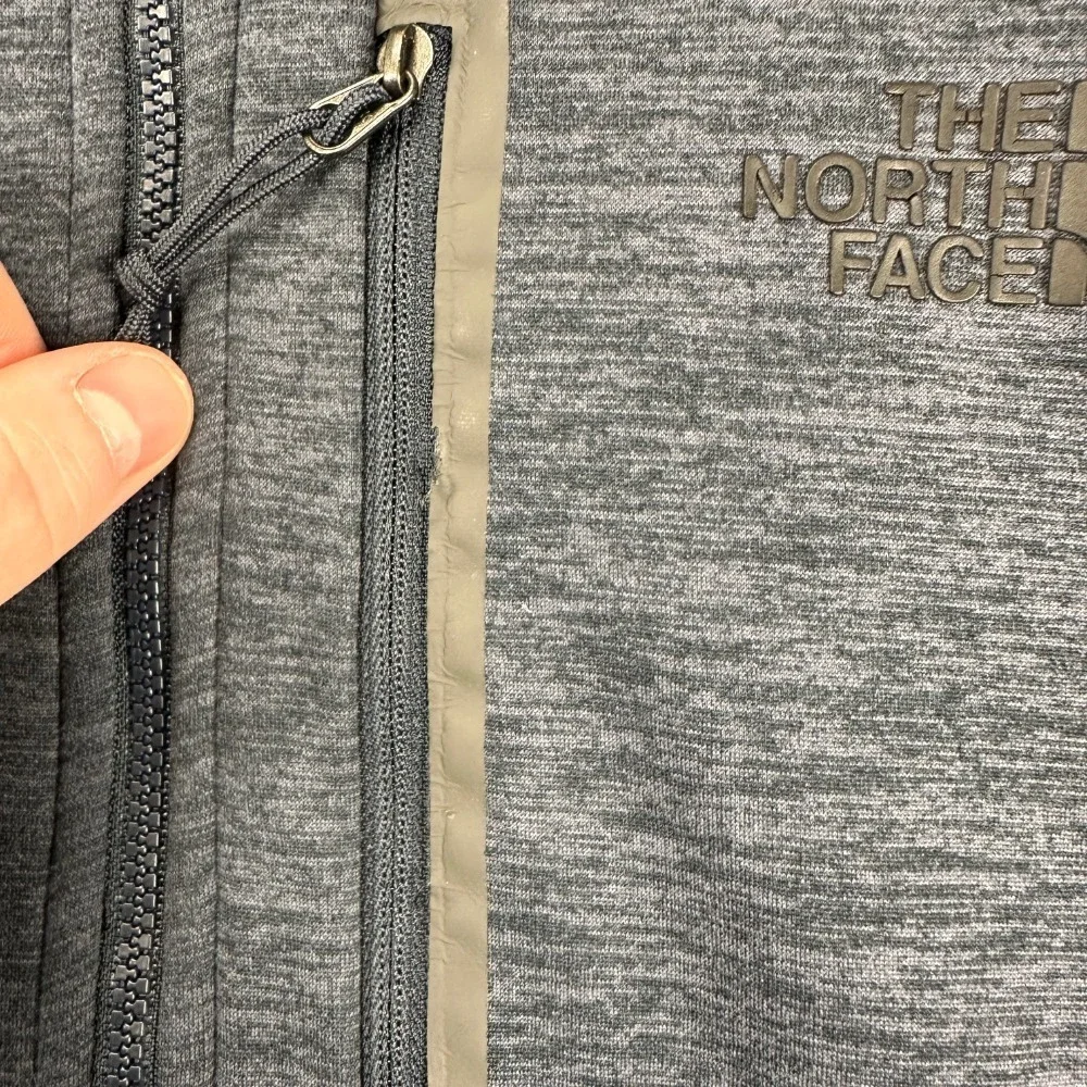 The North Face Fleece Full Zip Jacket Adult Large Navy Blue Stretch Pockets Mens